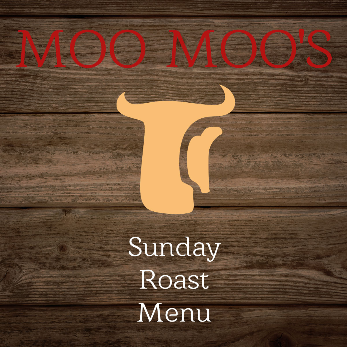 Moo Moos · Menu